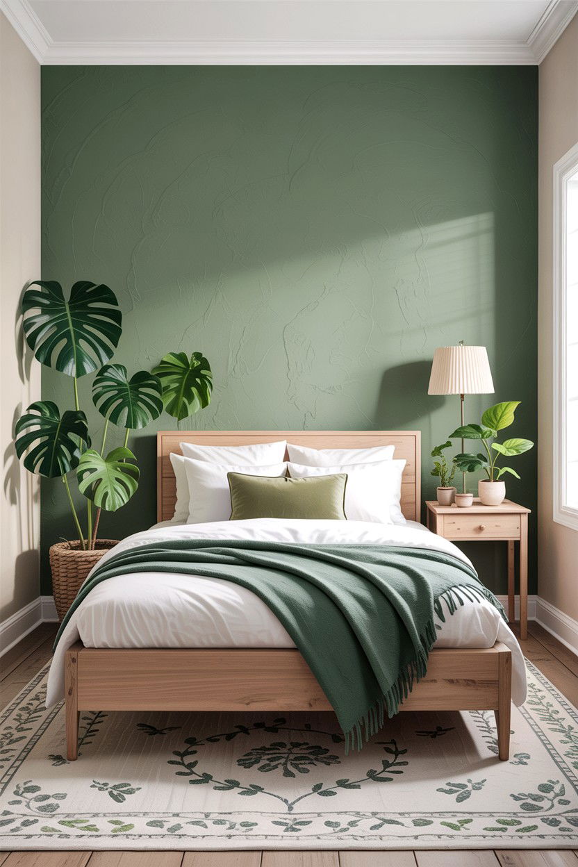 Sage Green Paint - 30 bedroom accent walls