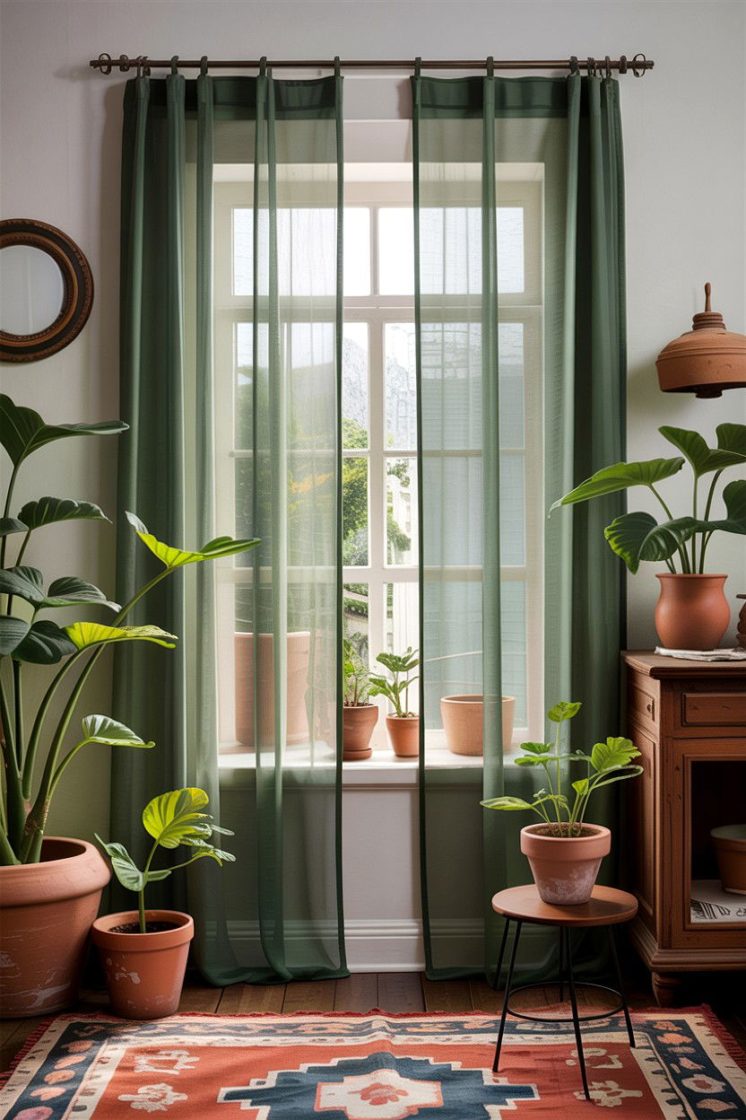 Sage Green Sheer Curtains - 30 bedroom sheer curtains