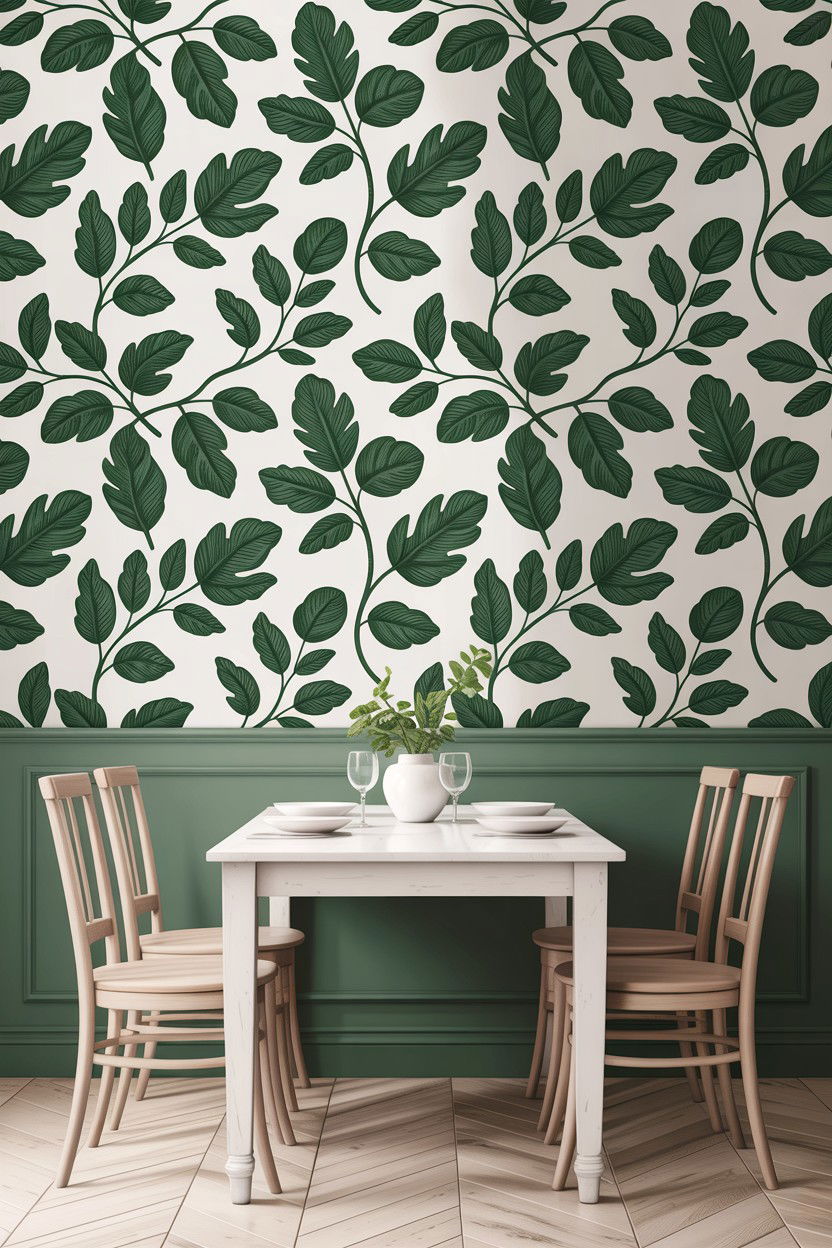 Sage Green Wallpaper Dining Room - 30 sage dining room decor ideas