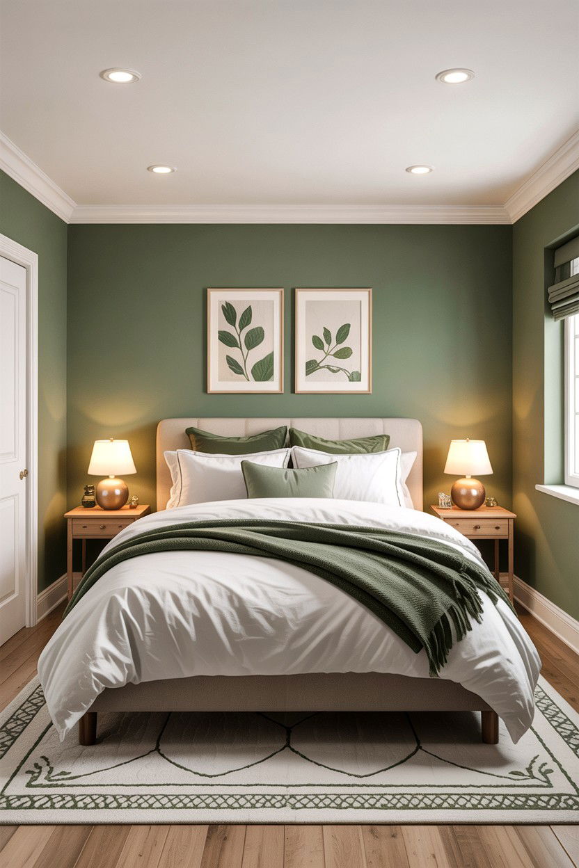 Sage Green White Basement Bedroom - 30 sage and white bedroom ideas