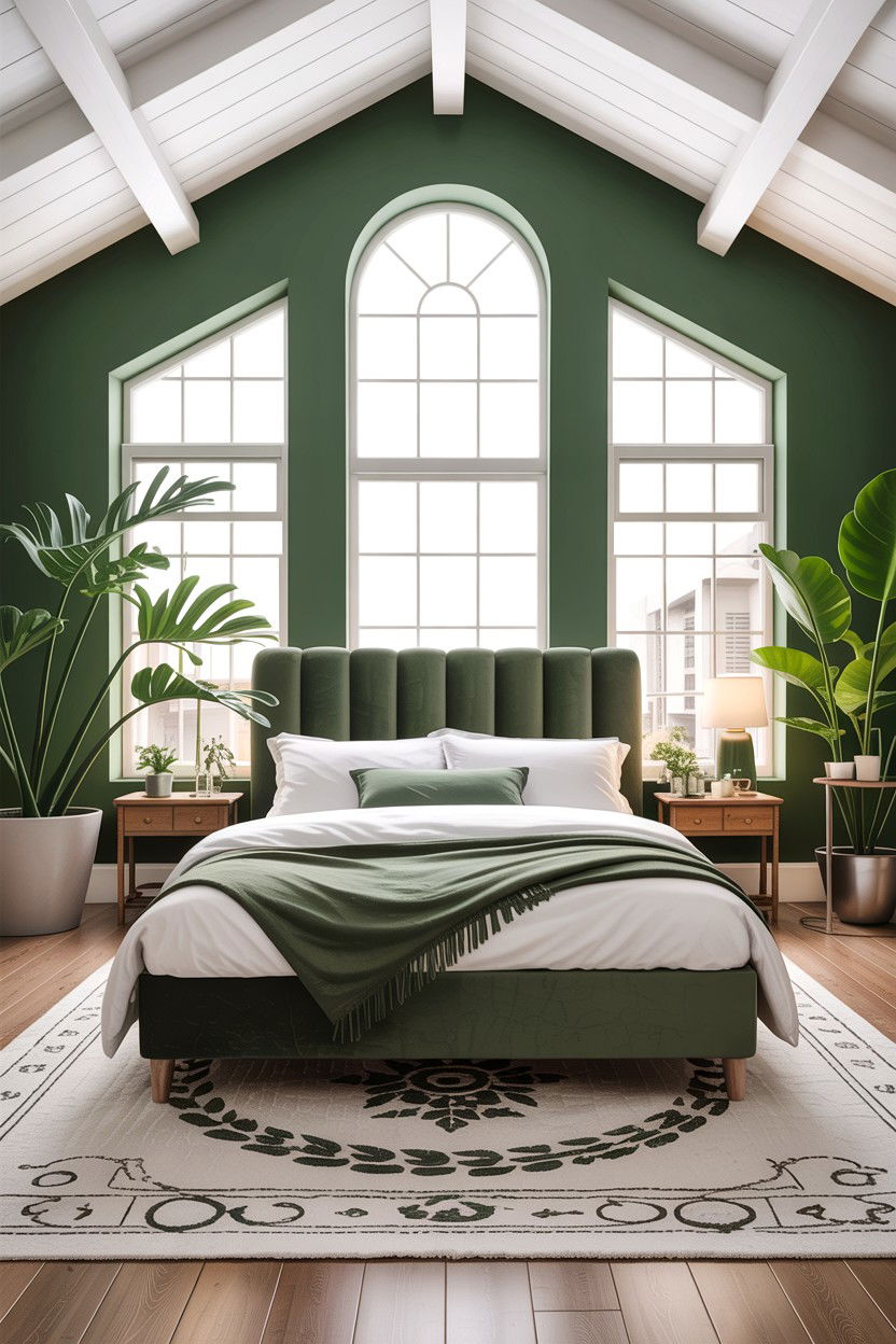 Sage Green White Loft Bedroom - 30 sage and white bedroom ideas
