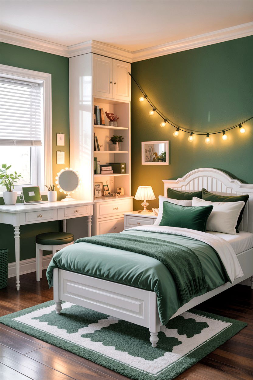 Sage Green White Teenage Bedroom - 30 sage and white bedroom ideas