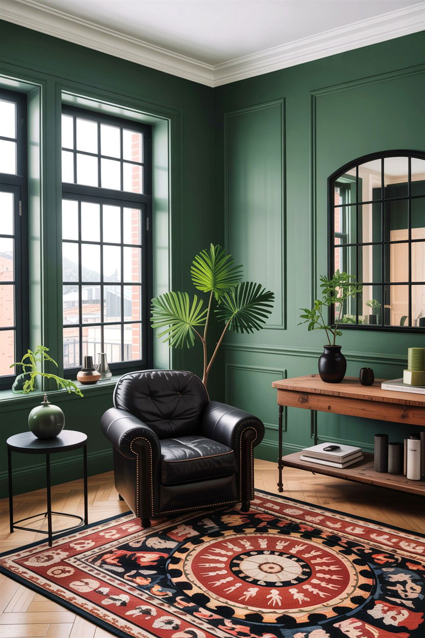Sage green and black living room - 30 sage living room decor ideas