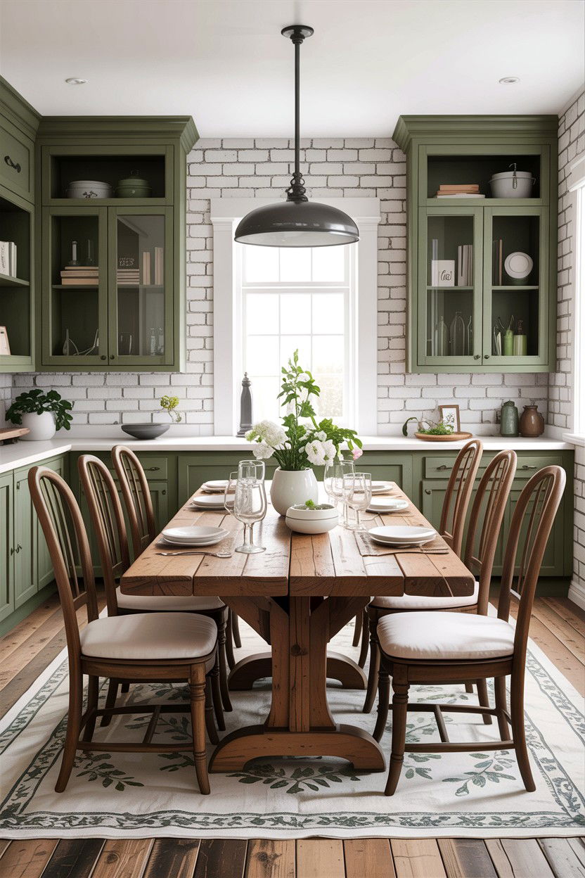 30 Sage and White Dining Room Ideas for Elegant Meals