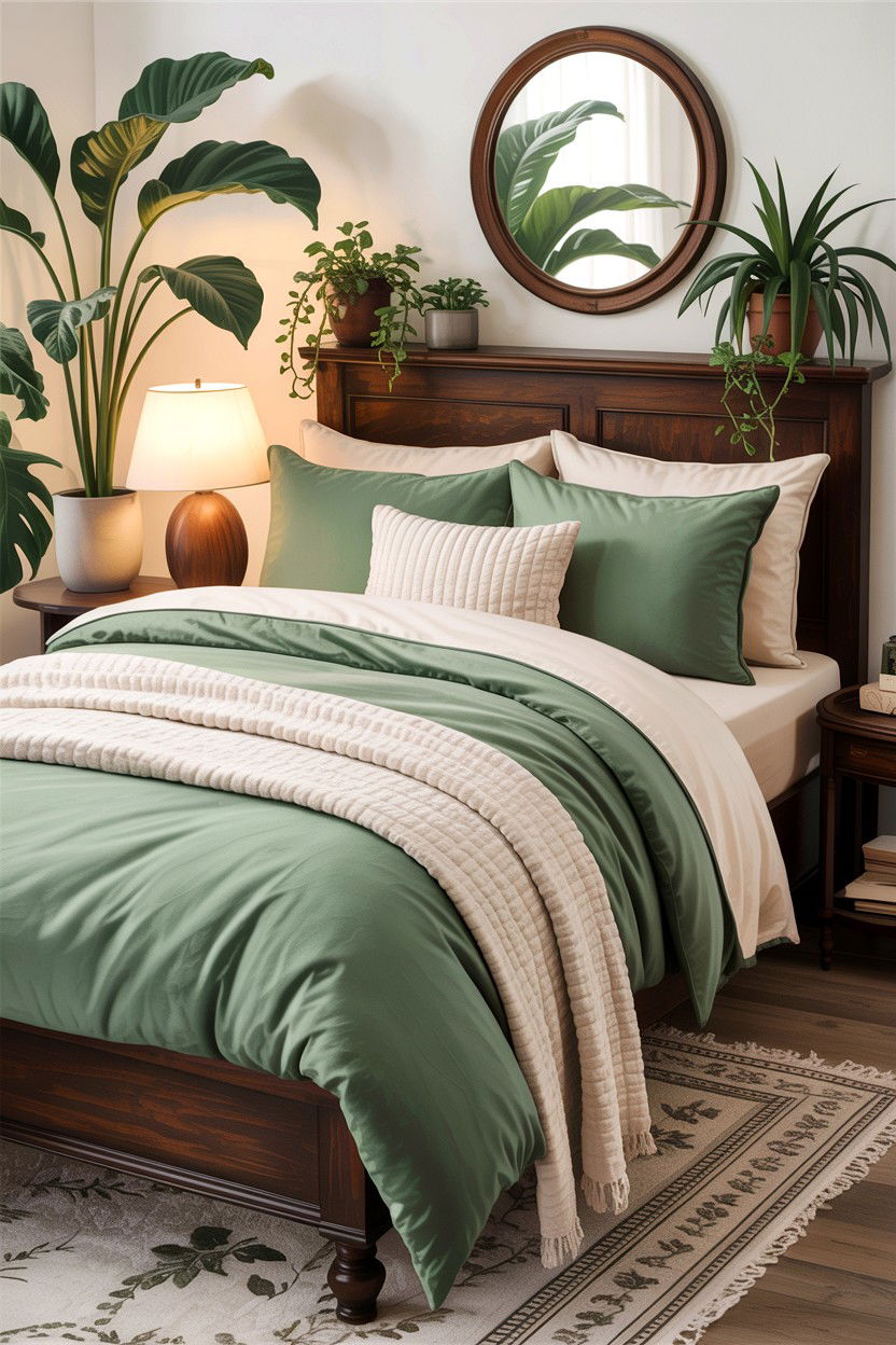 Sage green bedding set - 30 bedroom bedding sets