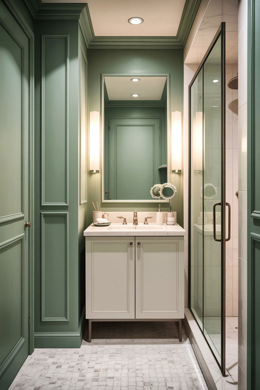 Sage green small bathroom - 30 sage bathroom decor ideas