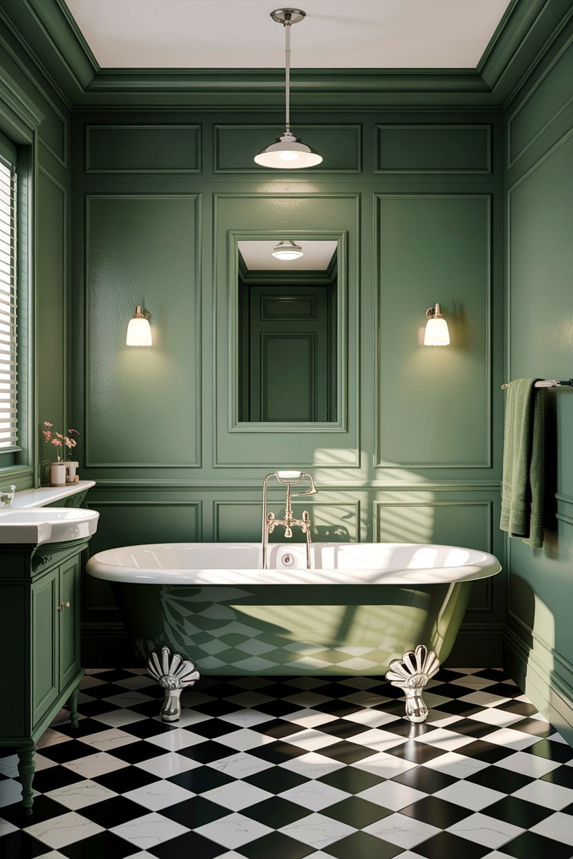Sage green victorian bathroom - 30 sage bathroom decor ideas