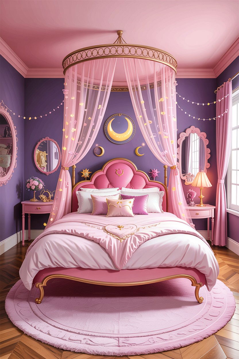 Sailor Moon aesthetic bedroom - 30 anime bedroom ideas