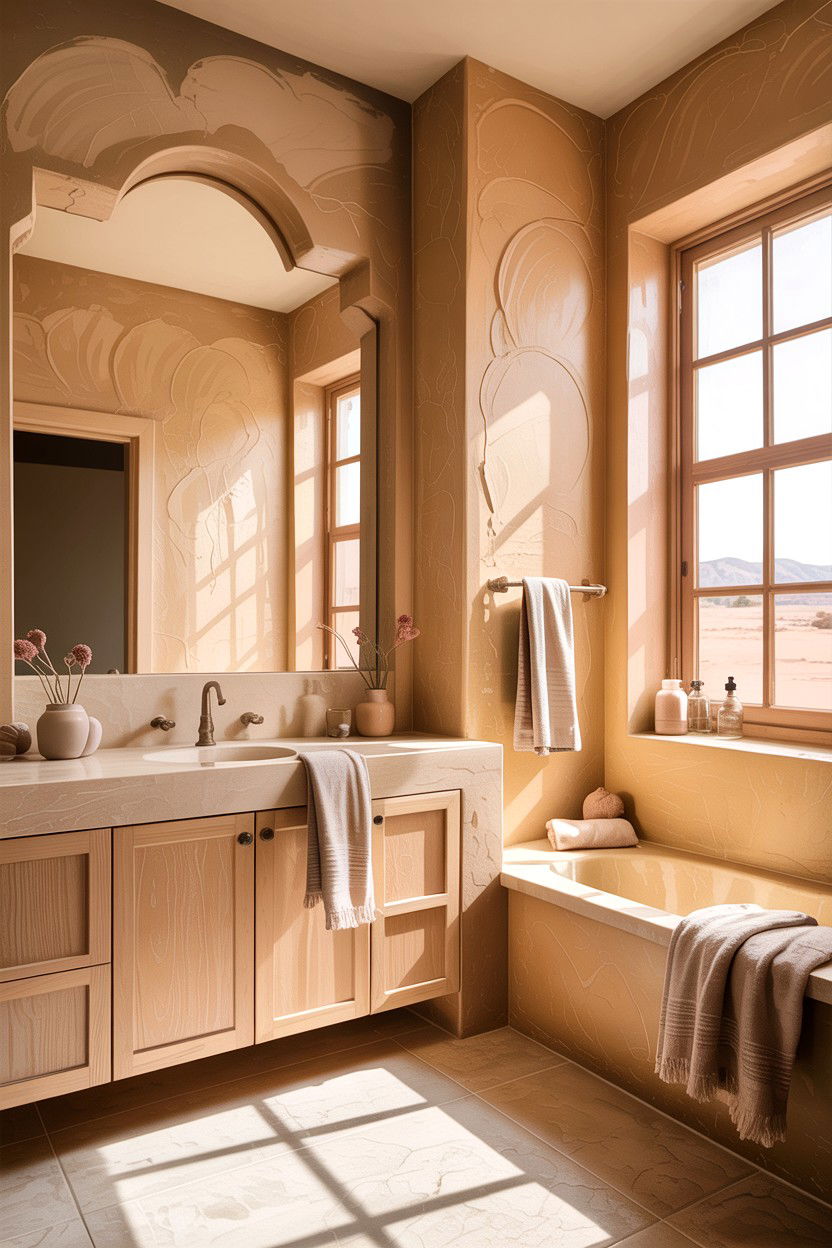 Sand Colored Bathroom Walls - 30 desert bathroom ideas