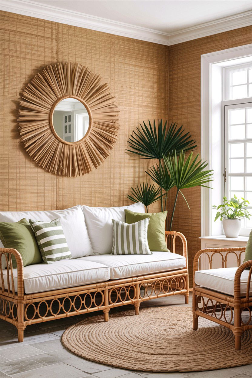 Sand grasscloth wallpaper - 30 living room grasscloth wallpapers