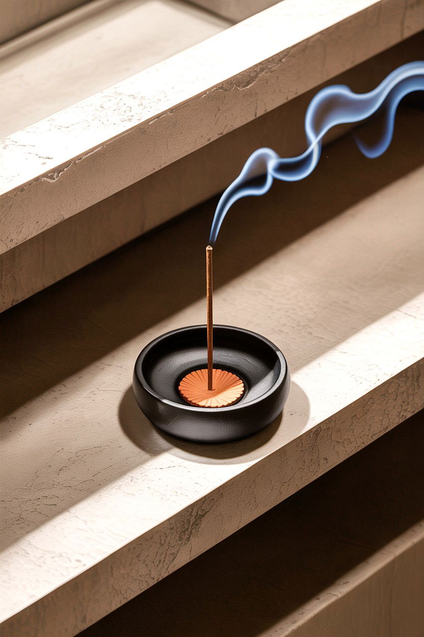 Sandalwood Incense Bathroom Burner - 30 bathroom aromatherapy ideas