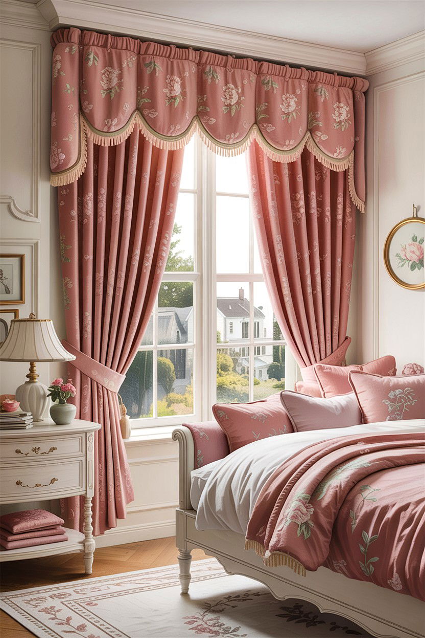 Scalloped Window Valance - 30 bedroom window valances