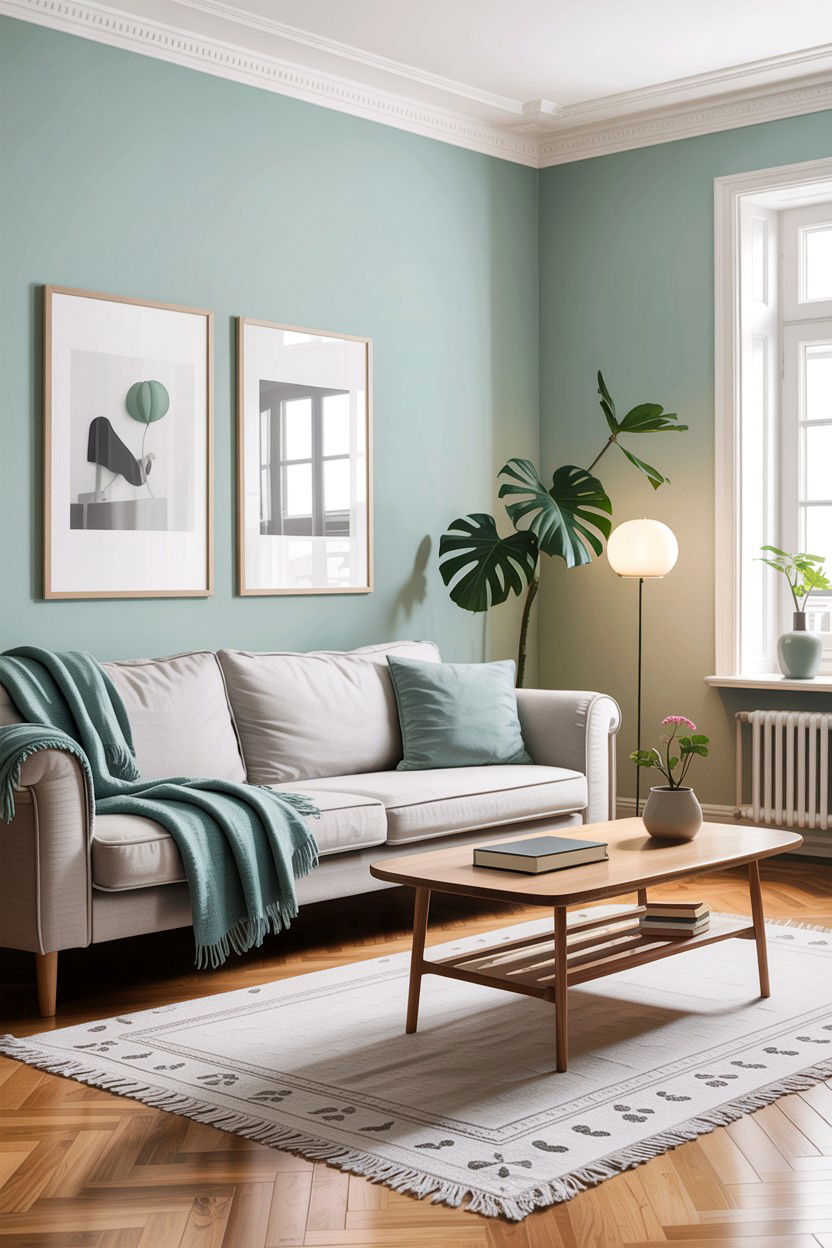 Scandi Aqua Living Room - 30 aqua living room ideas