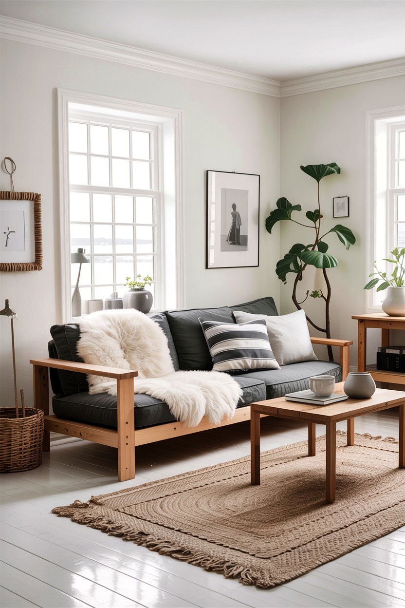 Scandi Coastal Living Room - 30 beach house living room ideas