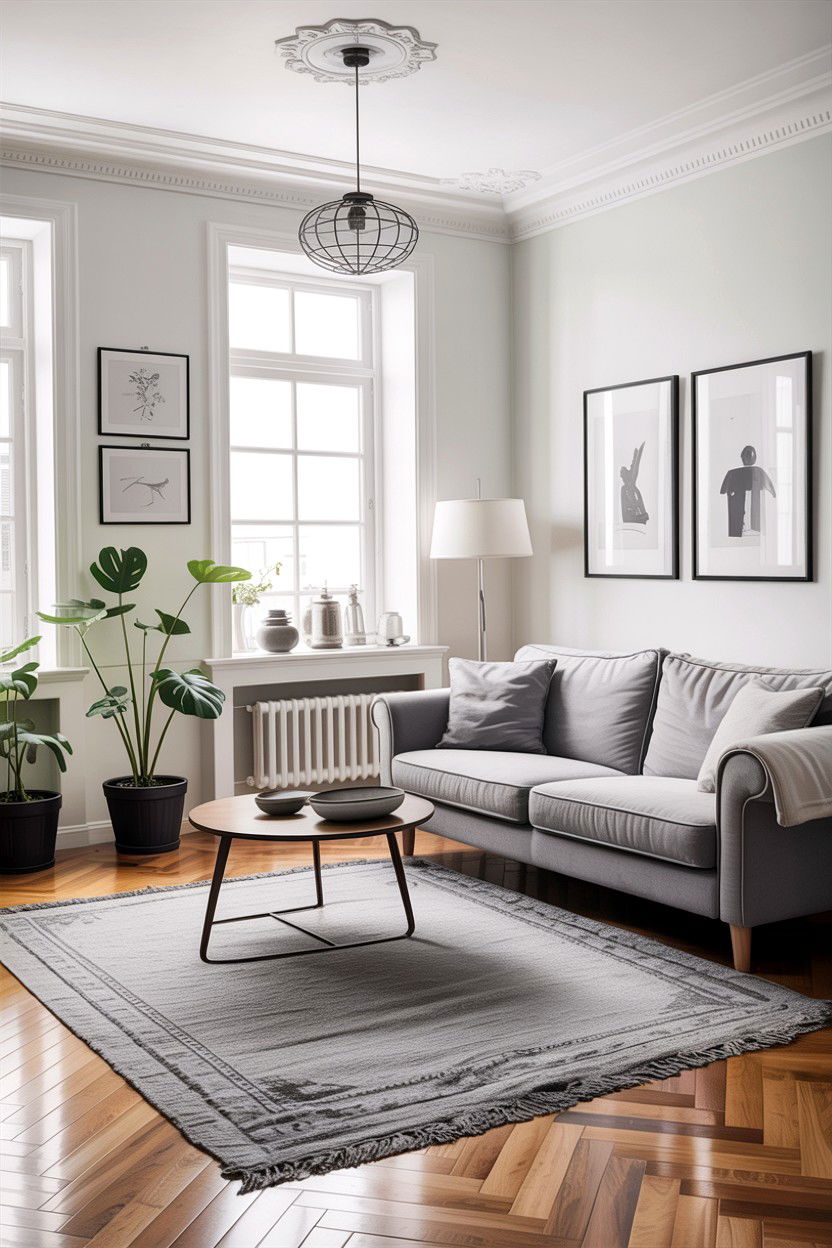 Scandi Living Room Gray Tones - 30 scandinavian white living room ideas