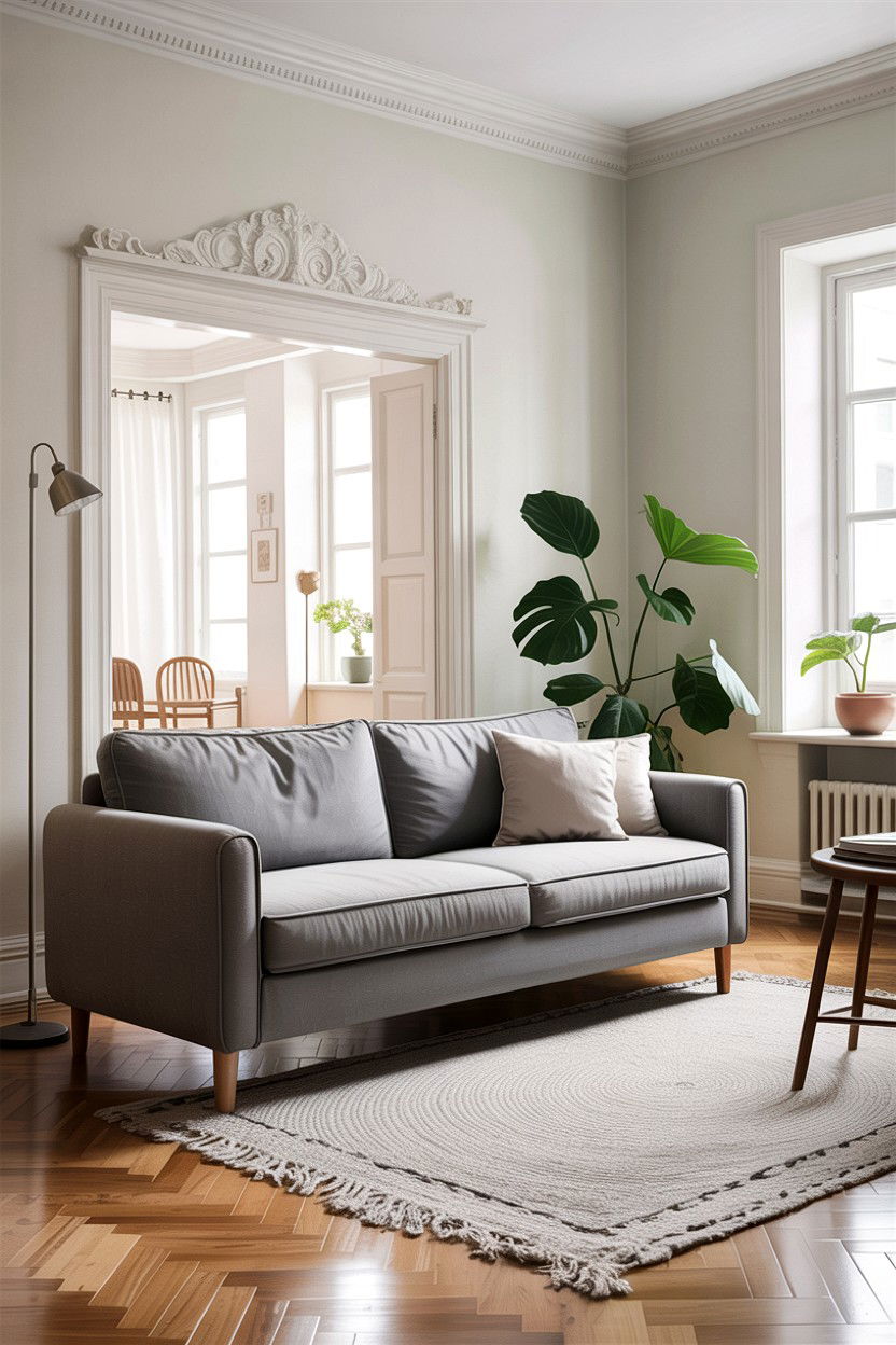 Scandi Living Room With Gray Sofa - 30 scandinavian gray living room ideas