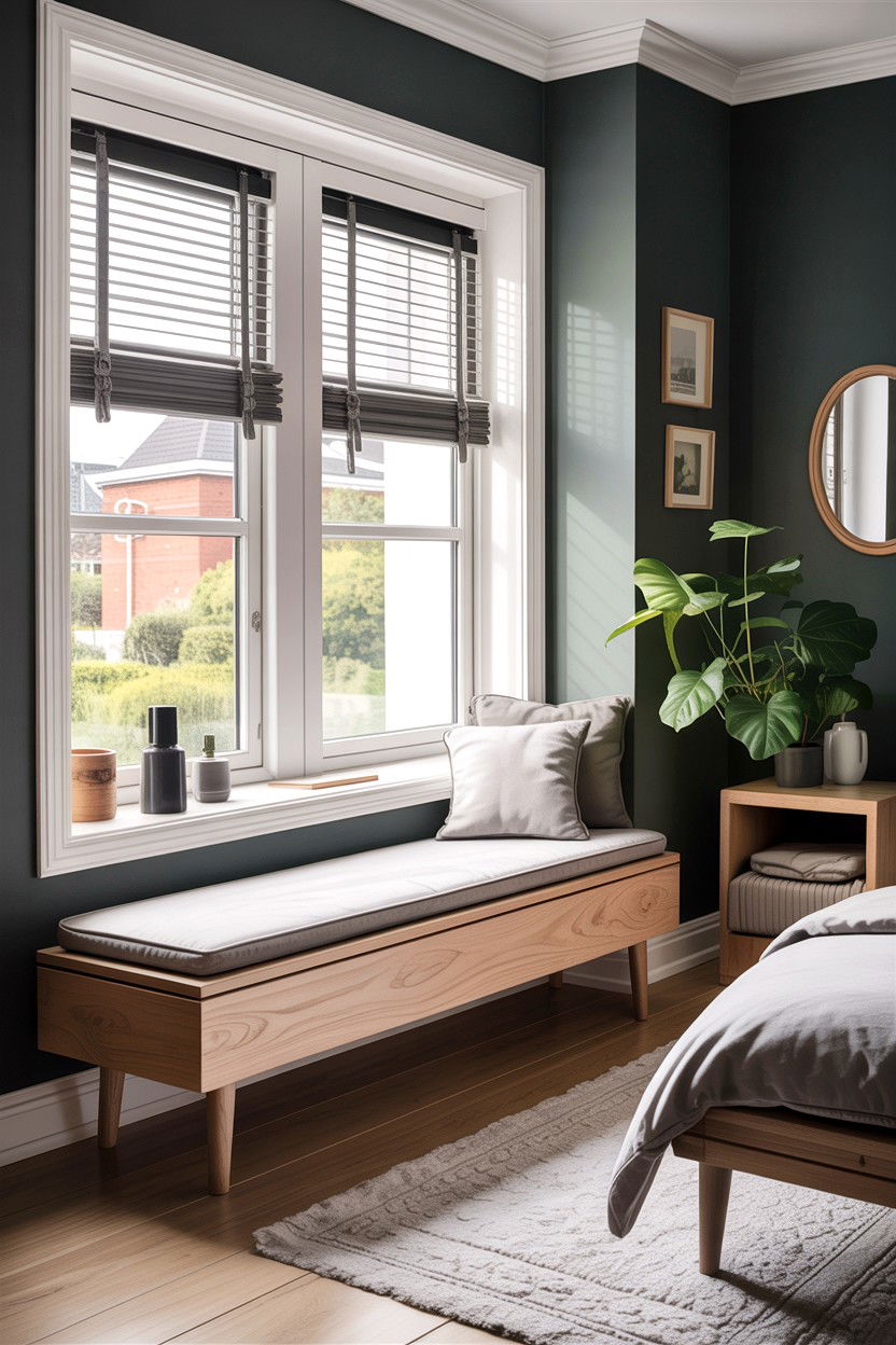 Scandi Window Bench - 30 bedroom window benches