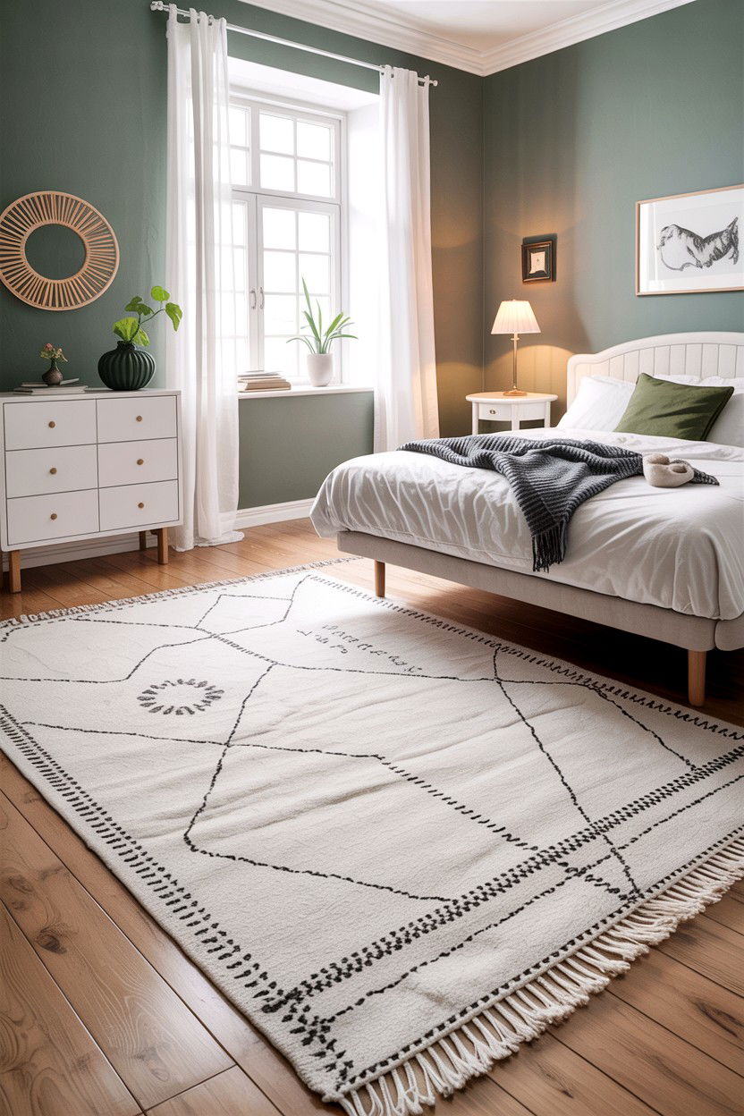 Scandi Wool Rug - 30 bedroom wool rugs