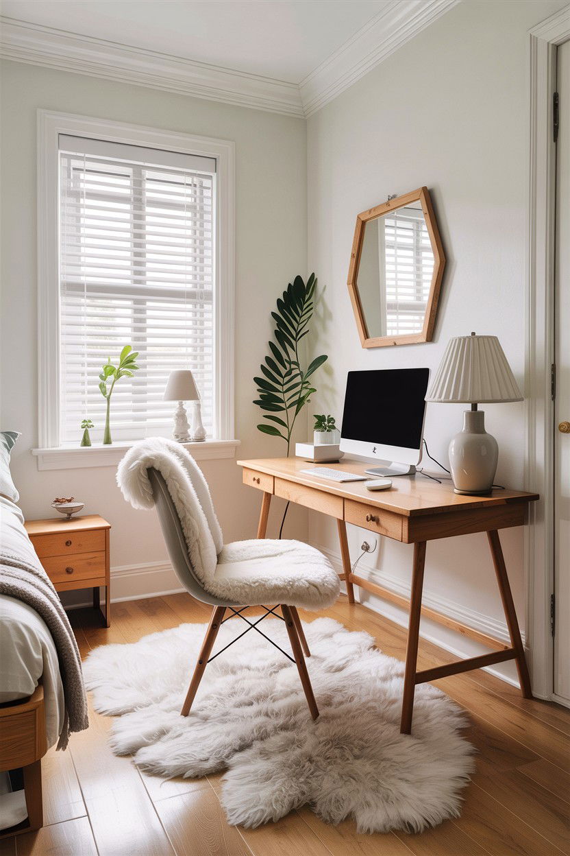 Scandinavian Bedroom Office - 30 bedroom home office ideas