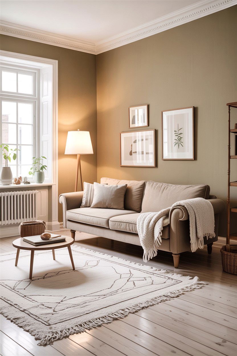 Scandinavian Beige Living Room - 30 all beige living room ideas