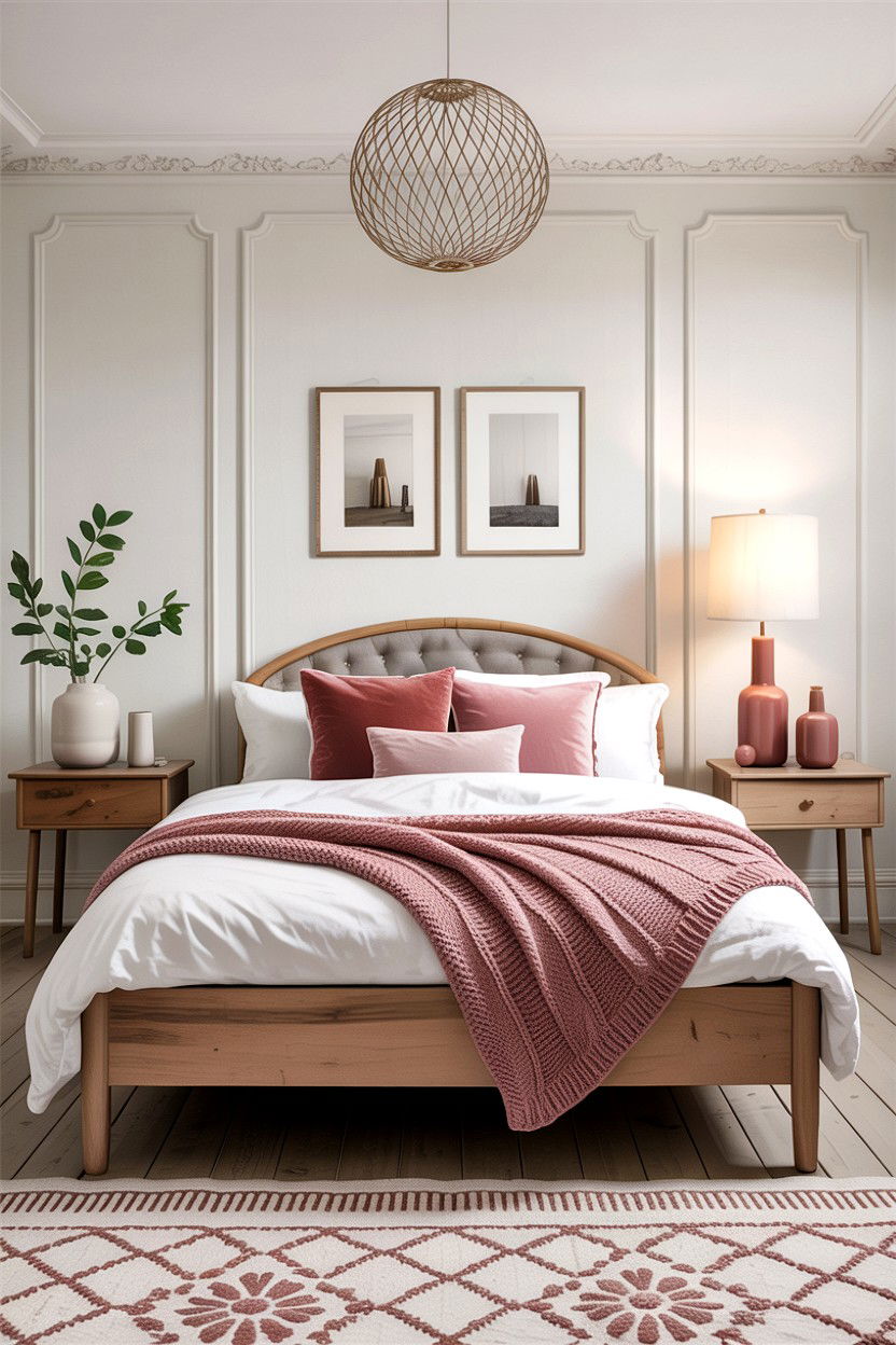 Scandinavian Berry Bedroom - 30 berry bedroom ideas