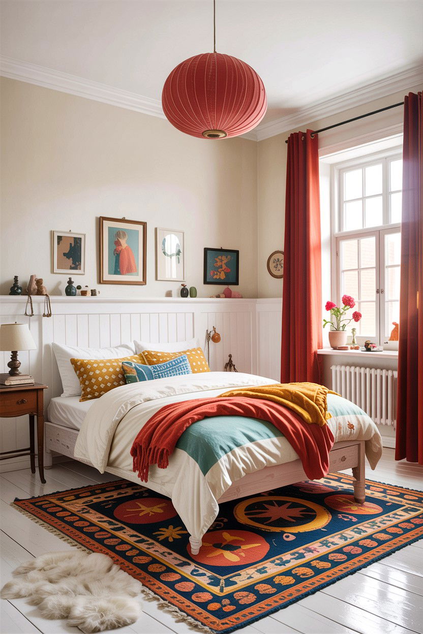 Scandinavian Eclectic Bedroom - 30 eclectic bedroom ideas