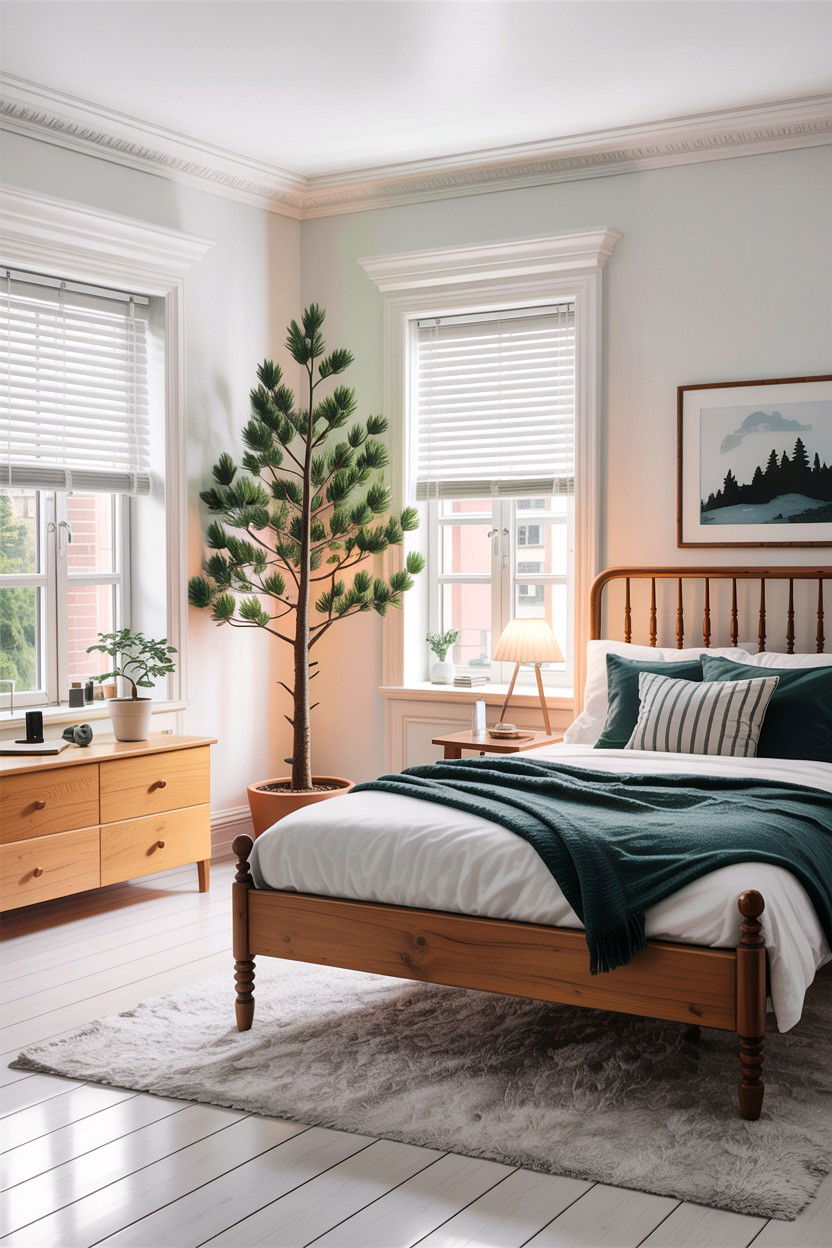 Scandinavian Forest Bedroom - 30 forest bedroom ideas