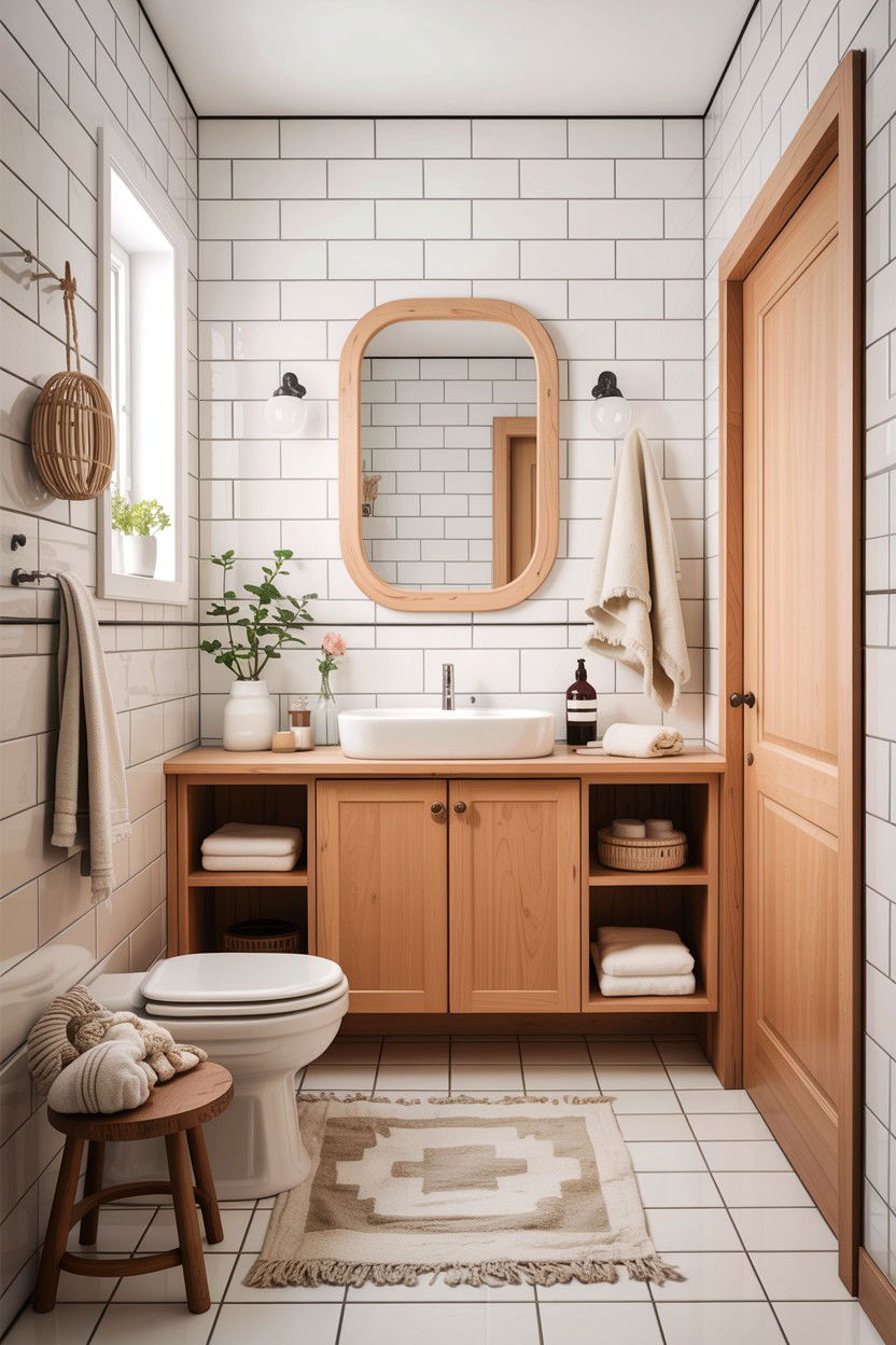 Scandinavian Guest Bathroom - 30 guest bath decor ideas