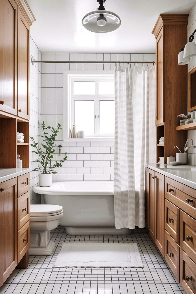 Scandinavian Style Bathroom - 30 alcove tub ideas
