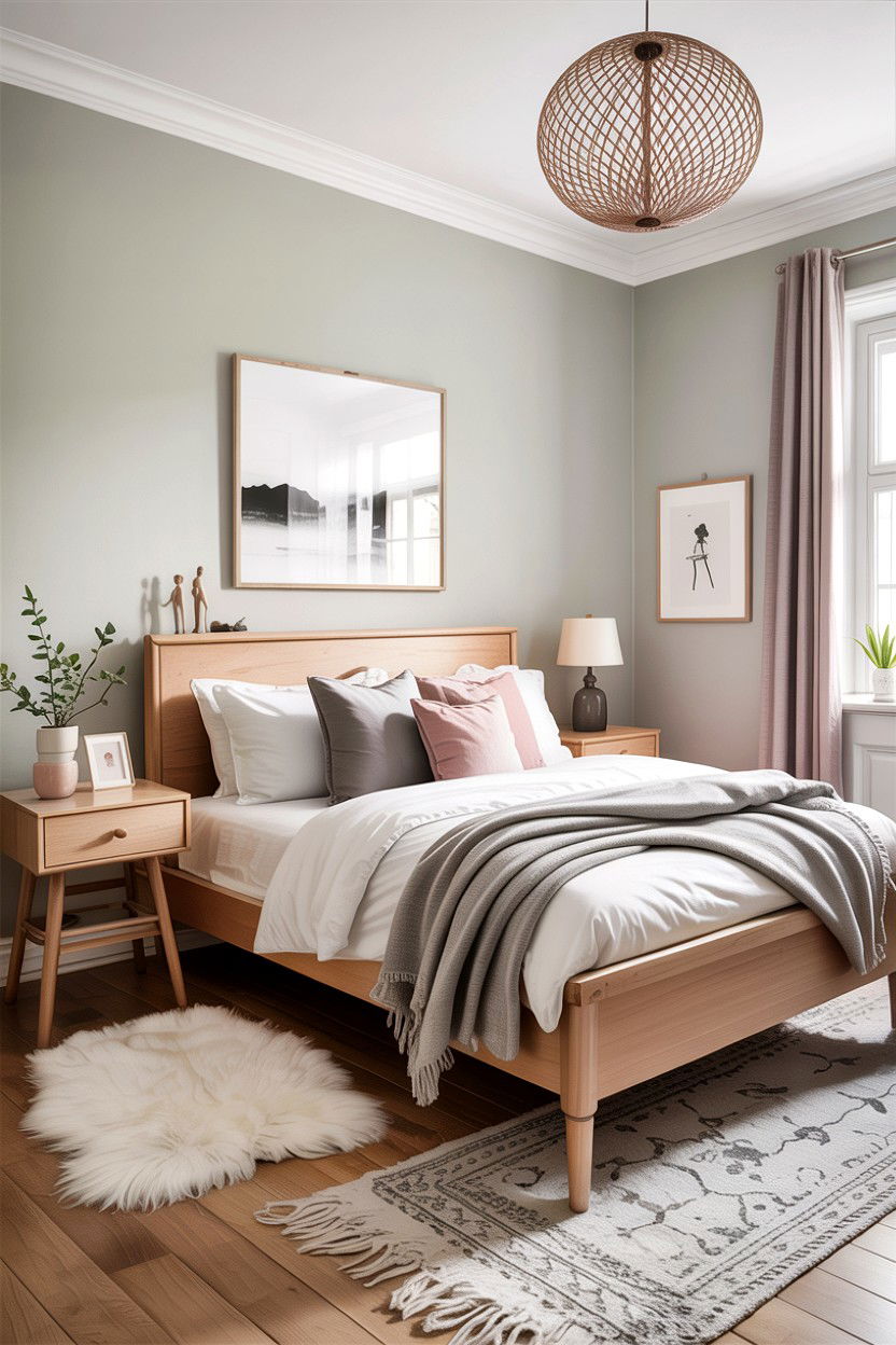 Scandinavian Style Bedroom - 30 feminine bedroom ideas