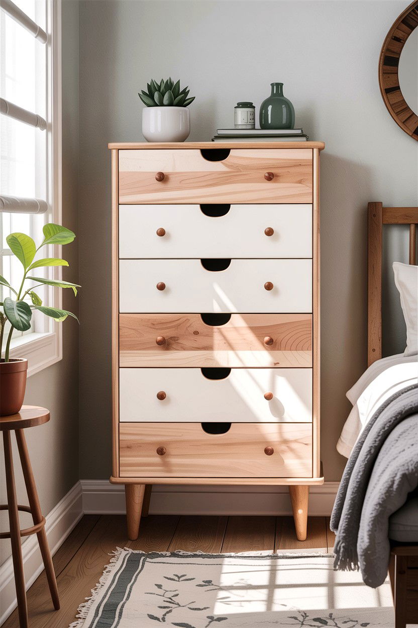 Scandinavian Tall Dresser - 30 bedroom tall dressers