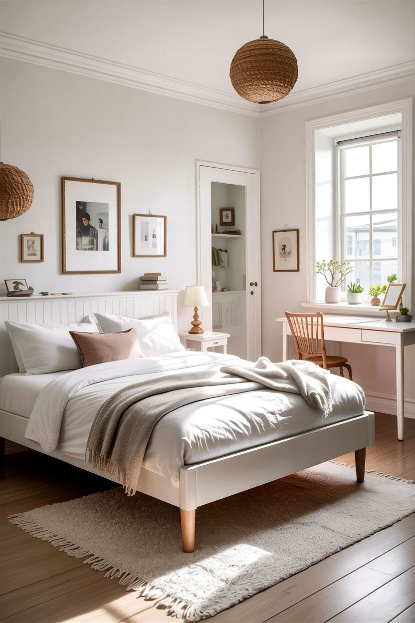 Scandinavian White Bedroom - 30 bedroom white furniture ideas