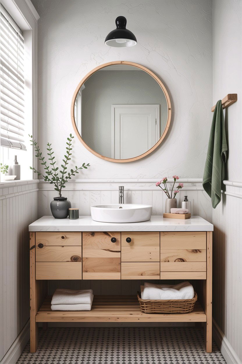 Scandinavian bathroom mirror - 30 backlit bathroom mirror ideas