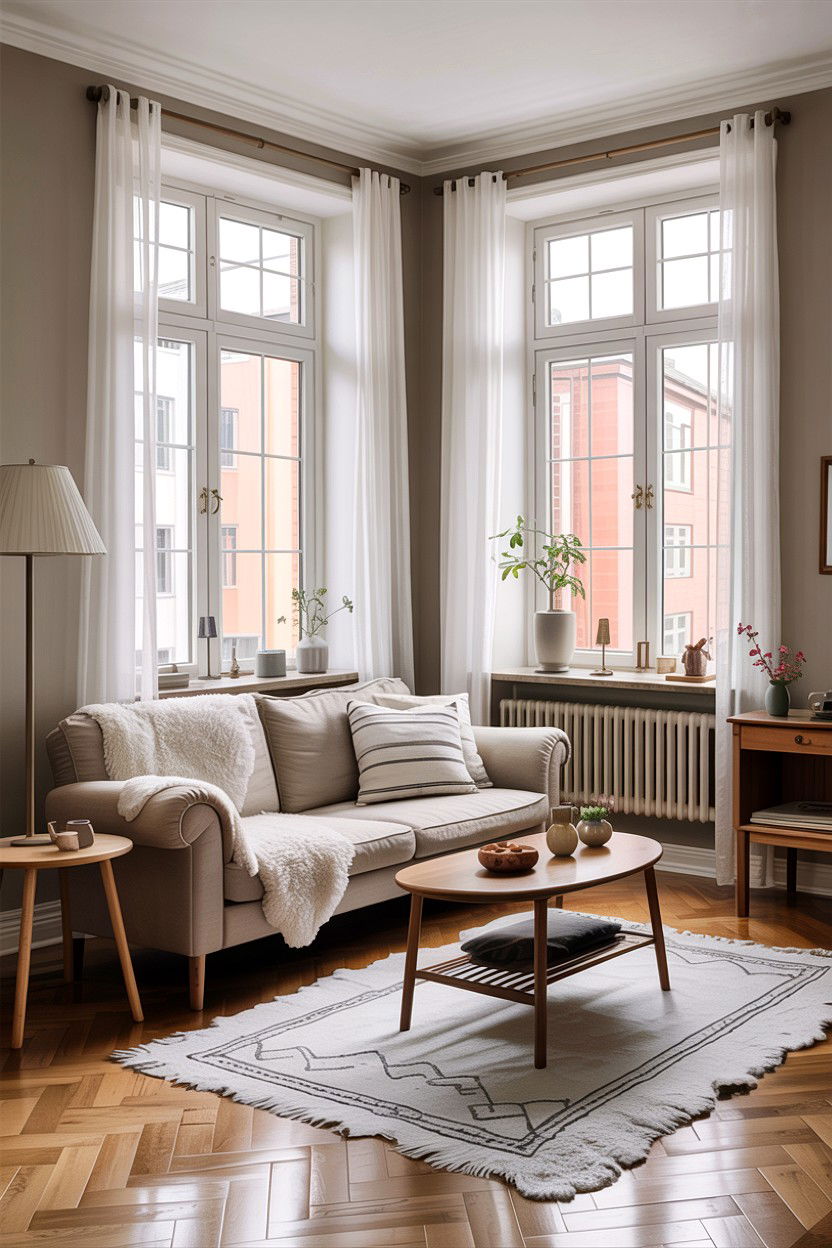 Scandinavian living room layout - 30 apartment living room ideas