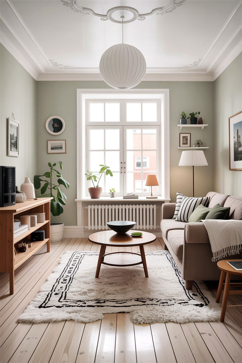 Scandinavian style room - 30 before and after living room ideas