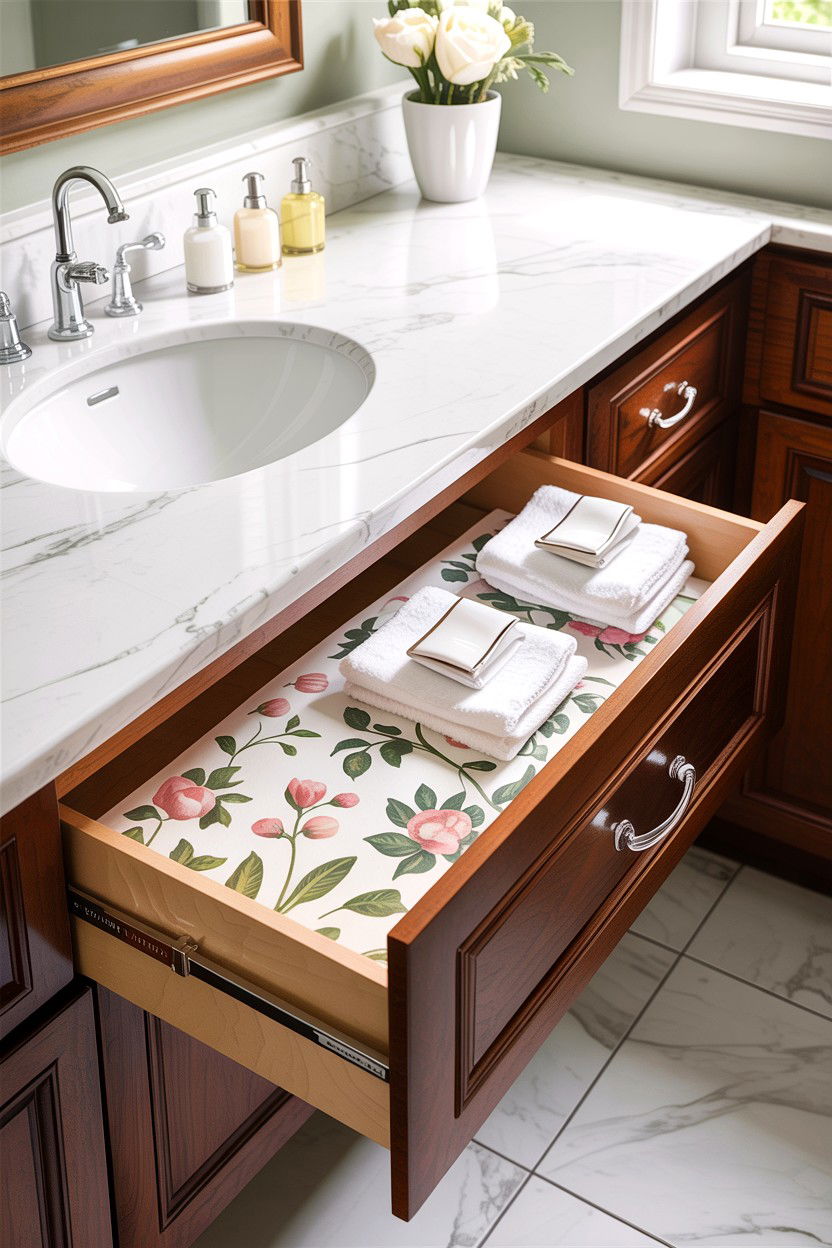 Scented Drawer Liner Bathroom - 30 bathroom aromatherapy ideas