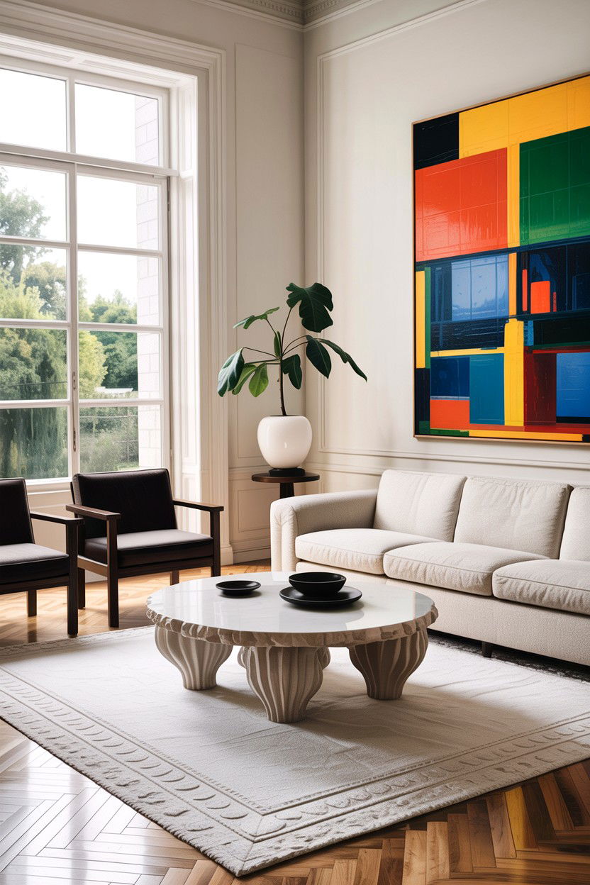 Sculptural Coffee Table - 30 living room designer furniture ideas