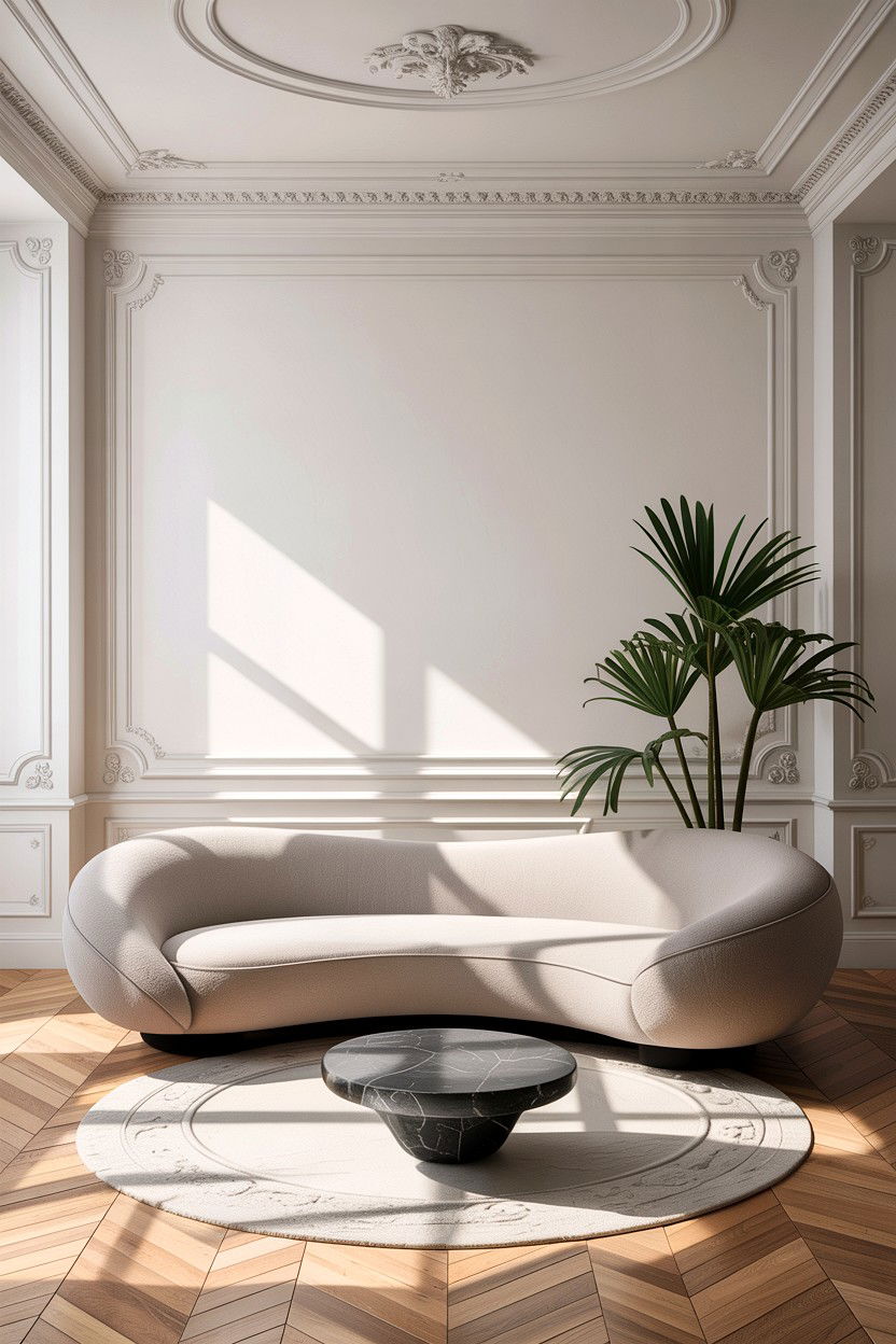Sculptural furniture room - 30 living room Parisian furniture ideas