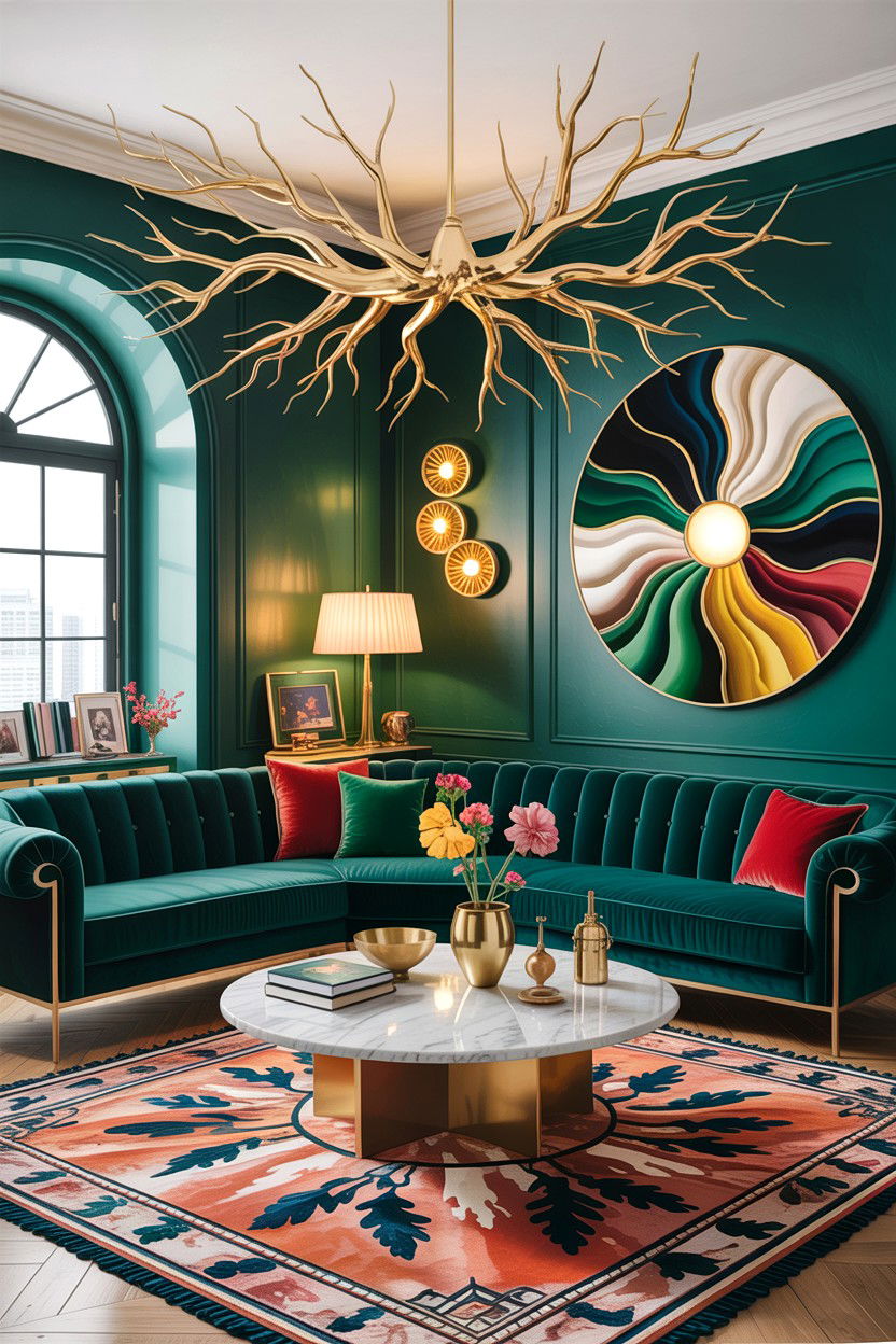 Sculptural lighting - 30 architect living room ideas