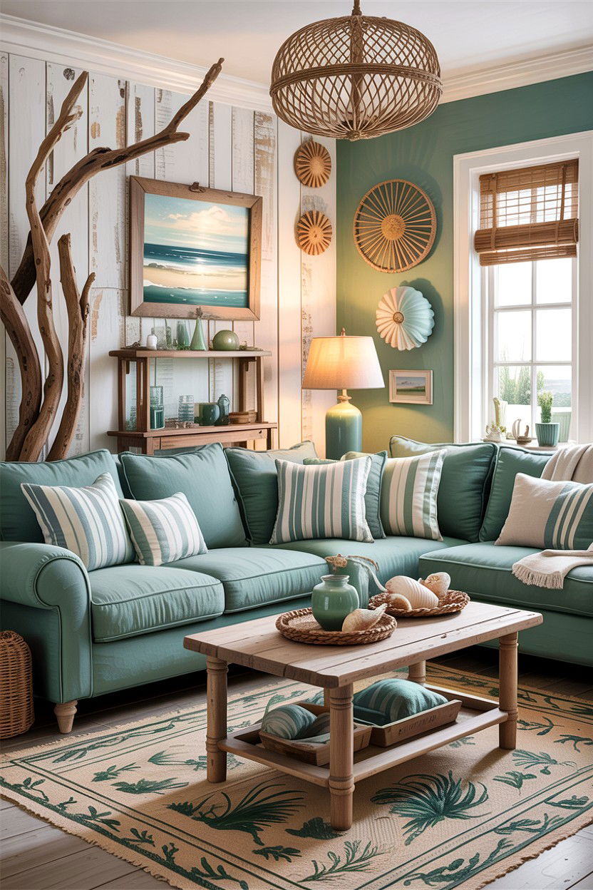 30 Refreshing Rustic Green Living Room Ideas to Try Now