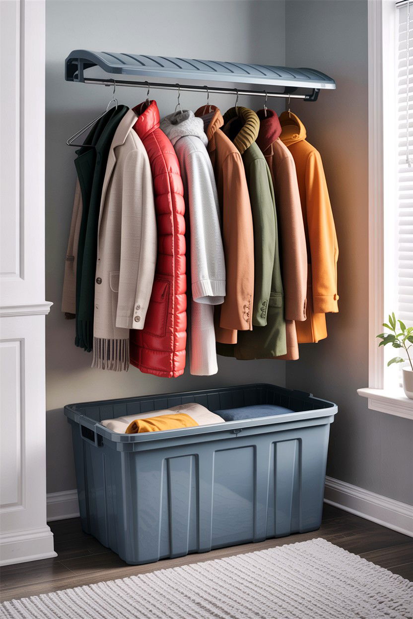 Seasonal clothing container - 30 bedroom under bed storage ideas