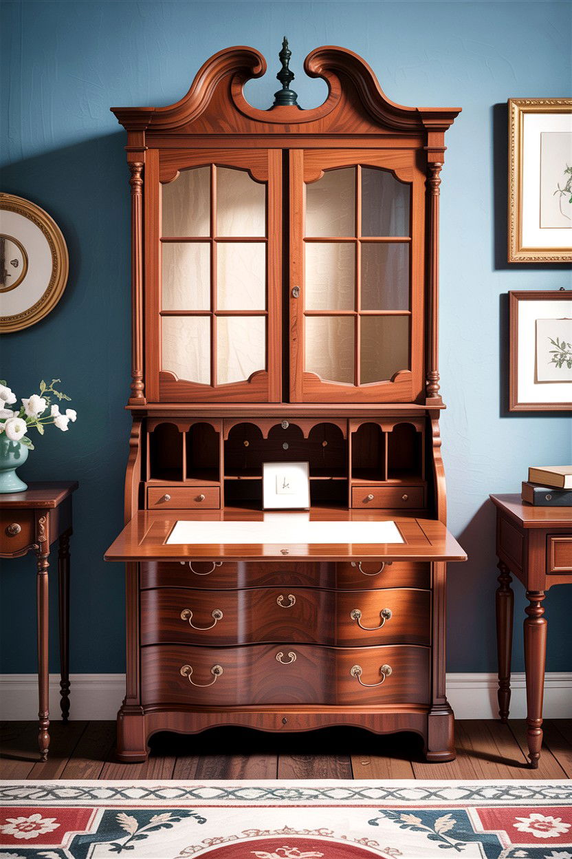 Secretary desk - 30 living room Georgian furniture ideas
