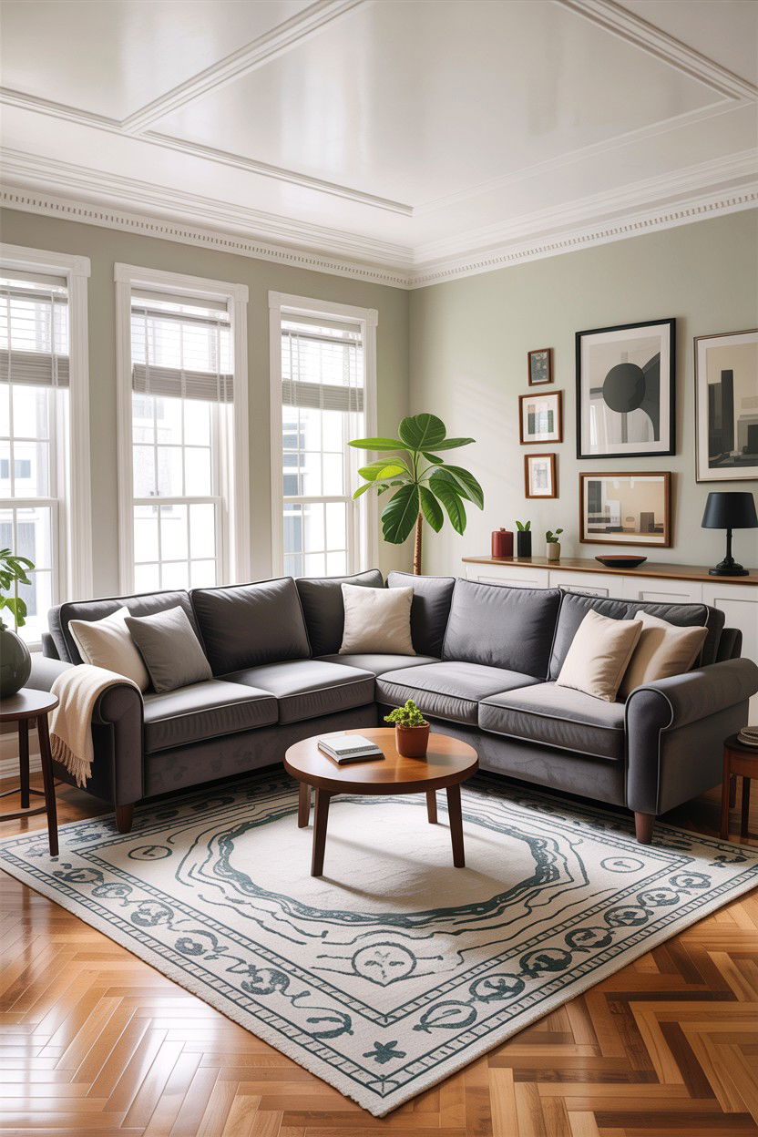 Sectional sofa placement - 30 before and after living room ideas