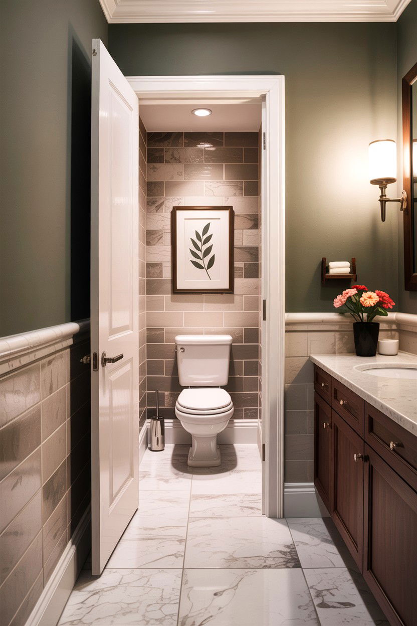 Separate toilet room - 30 Jack and Jill bathroom ideas