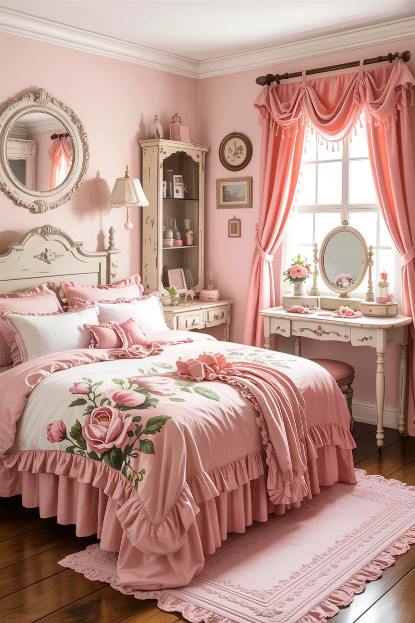 Shabby Chic Bedroom - 30 feminine bedroom ideas