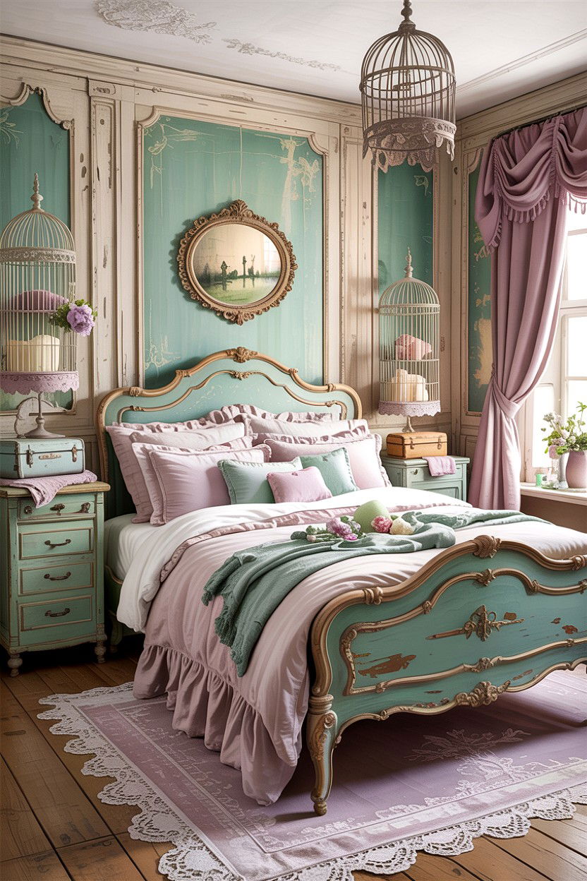 Shabby Chic French Bedroom - 30 French bedroom ideas