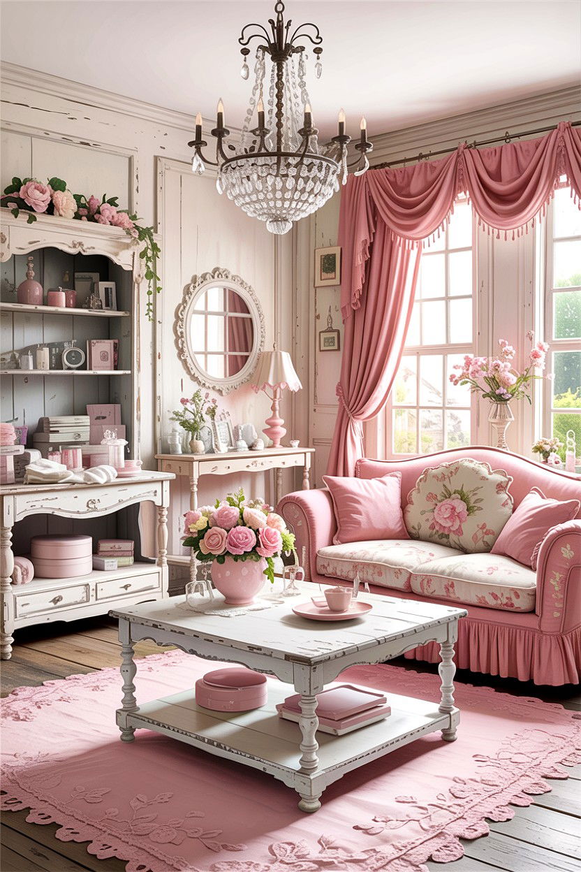 Shabby Chic Living Room - 30 country house living room ideas