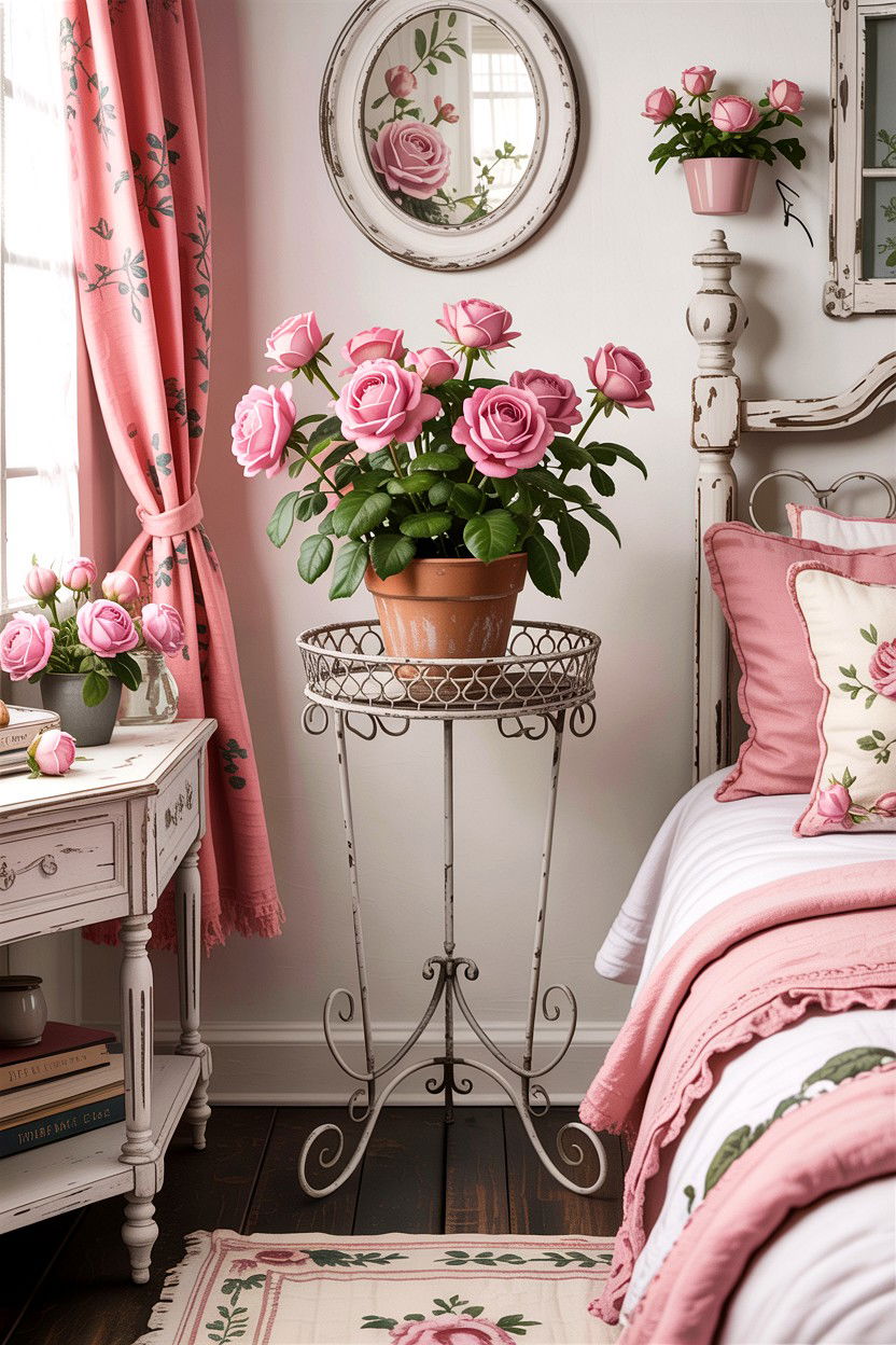 Shabby Chic Plant Stand - 30 bedroom plant stands