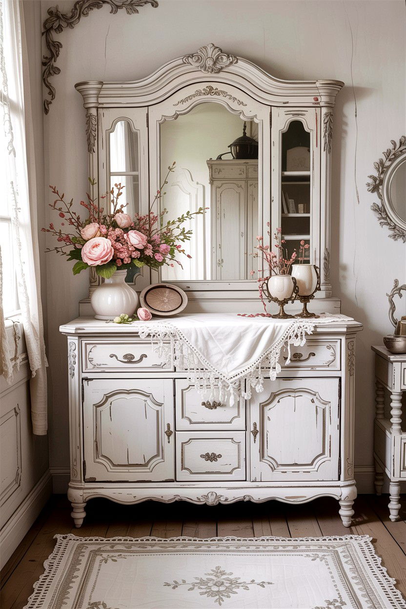 Shabby Chic White Dresser - 30 bedroom white dressers
