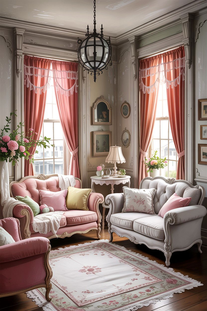 Shabby chic historic living room - 30 historic home living room ideas